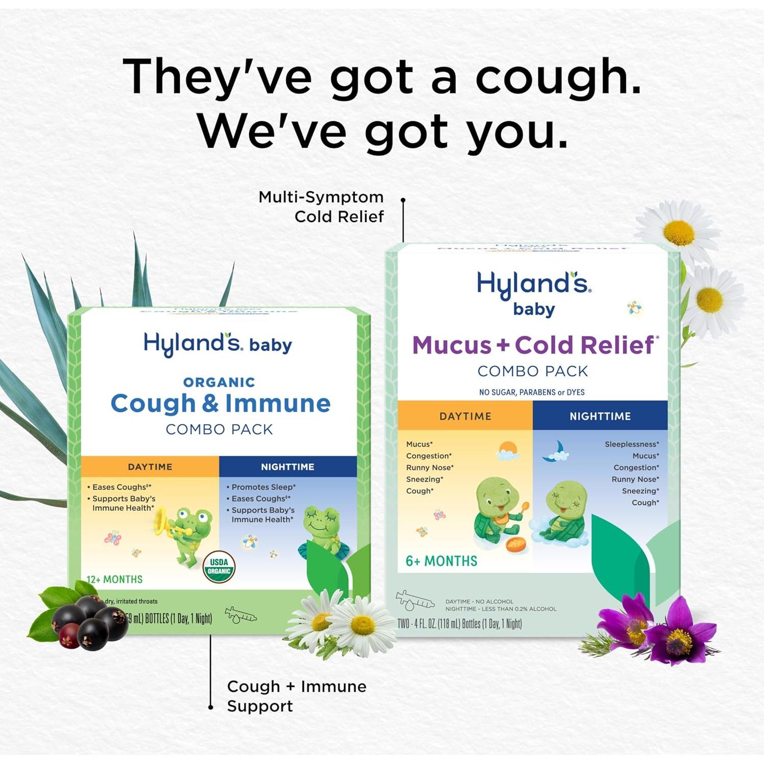 Jarabe orgánico para la tos Hyland's Baby 60 ml nocturno