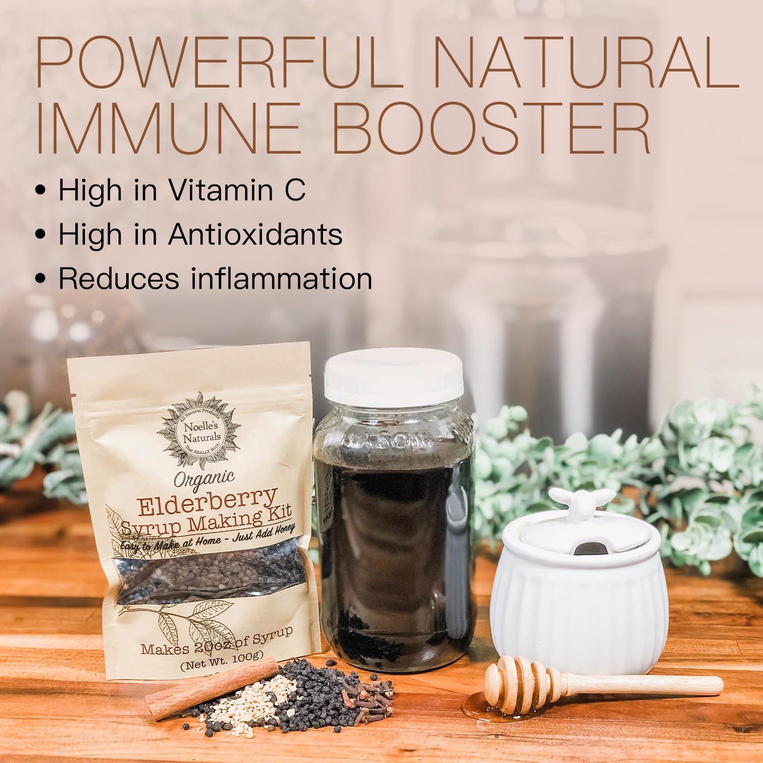 Kit de Jarabe de Sáuco Orgánico Noelle's Naturals - 710ml