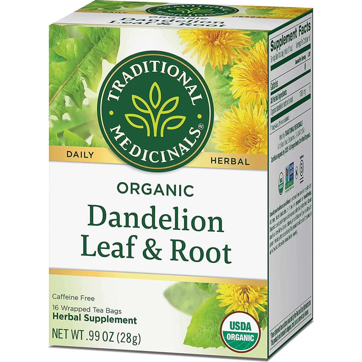 Té de Diente de León Orgánico Traditional Medicinals 32 Bolsitas