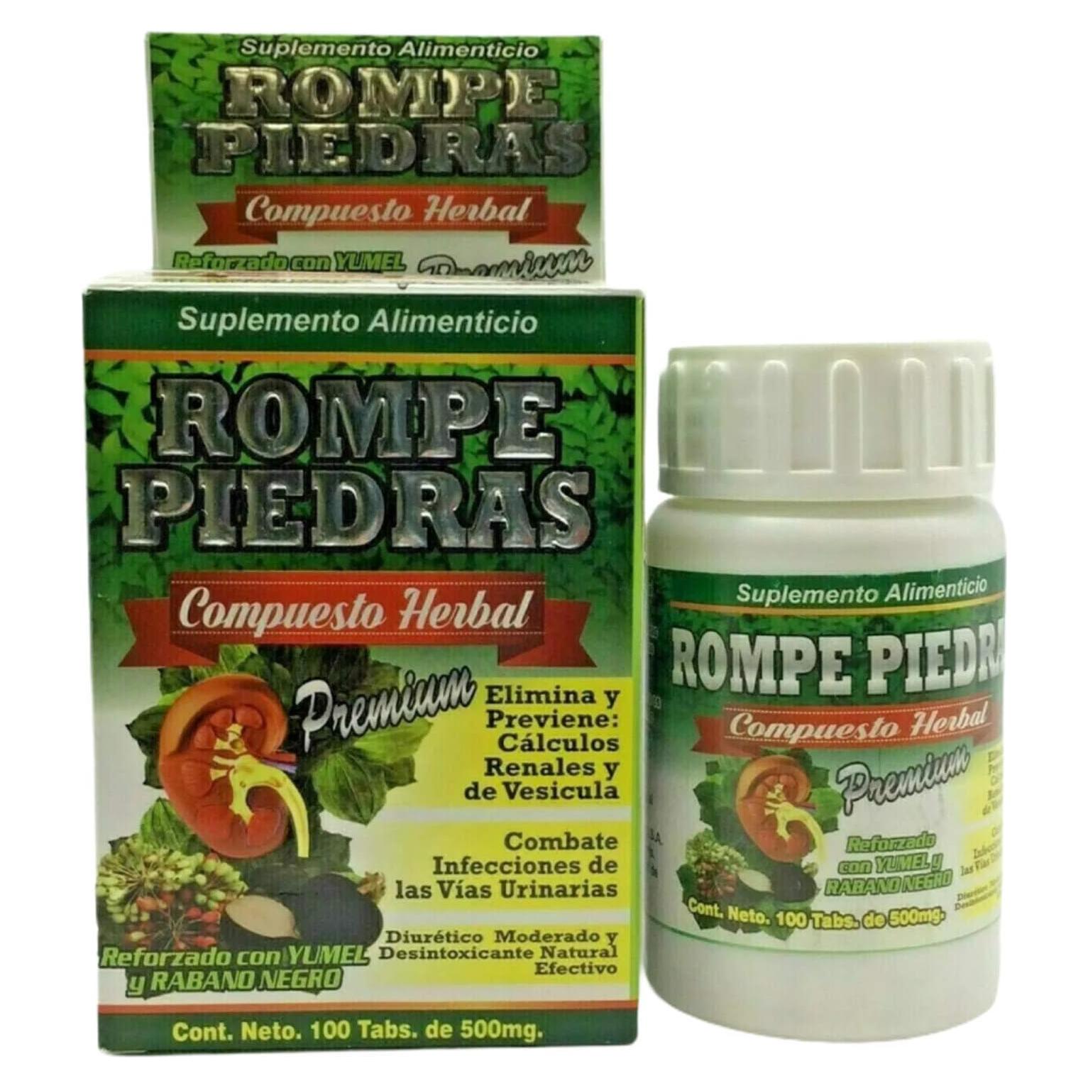 Rompe Piedras Herbal NaturaMex 100 Tabletas Yumel Rábano Negro