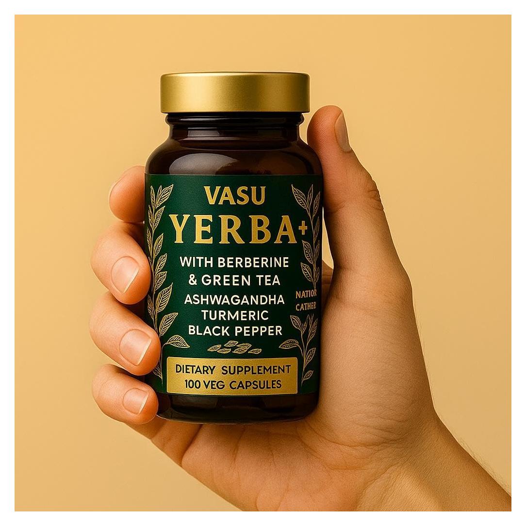 Yerba+ Cápsulas de Yerba Mate 100% Veganas - Energía y Enfoque