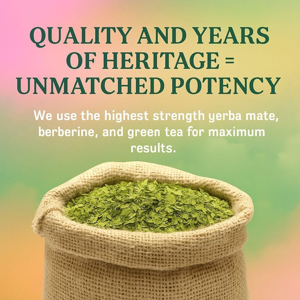 Yerba+ Cápsulas de Yerba Mate 100% Veganas - Energía y Enfoque