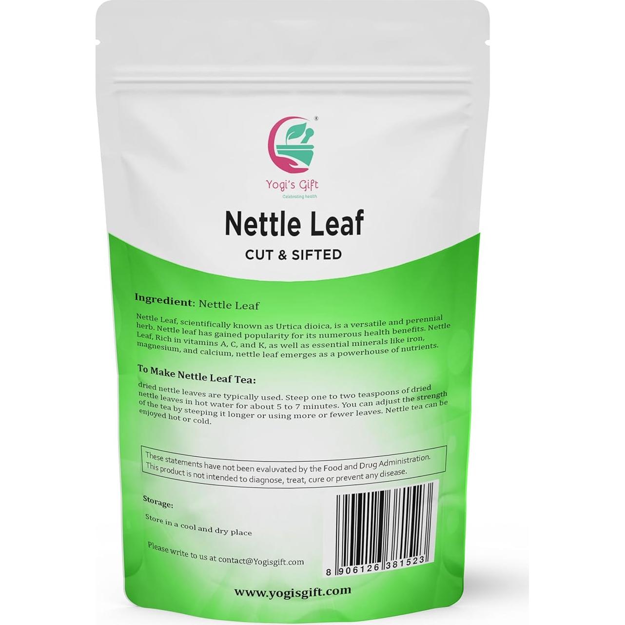 Hojas de Ortiga Secas 0.45 kg Yogi's Gift | Cortadas y Tamizadas