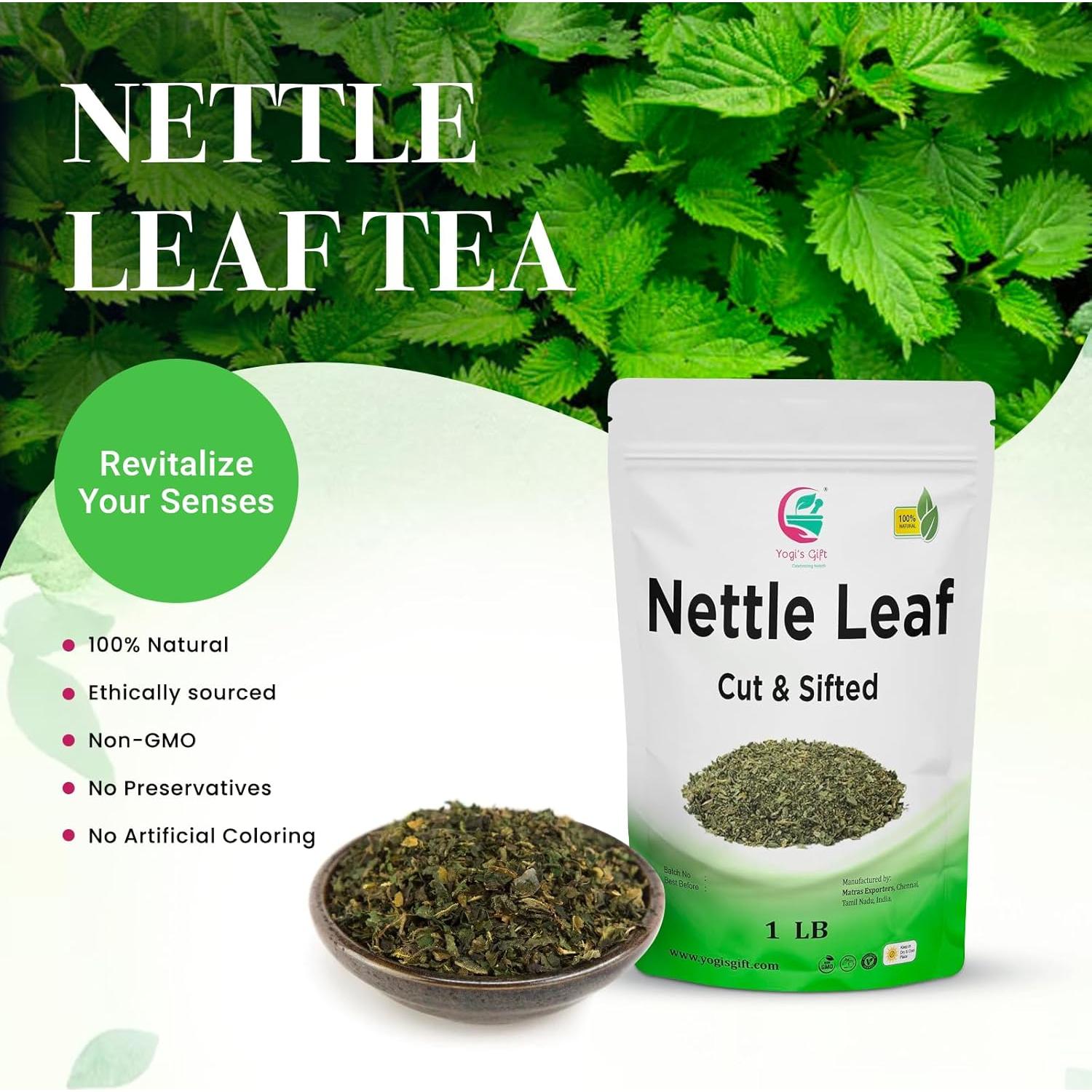 Hojas de Ortiga Secas 0.45 kg Yogi's Gift | Cortadas y Tamizadas
