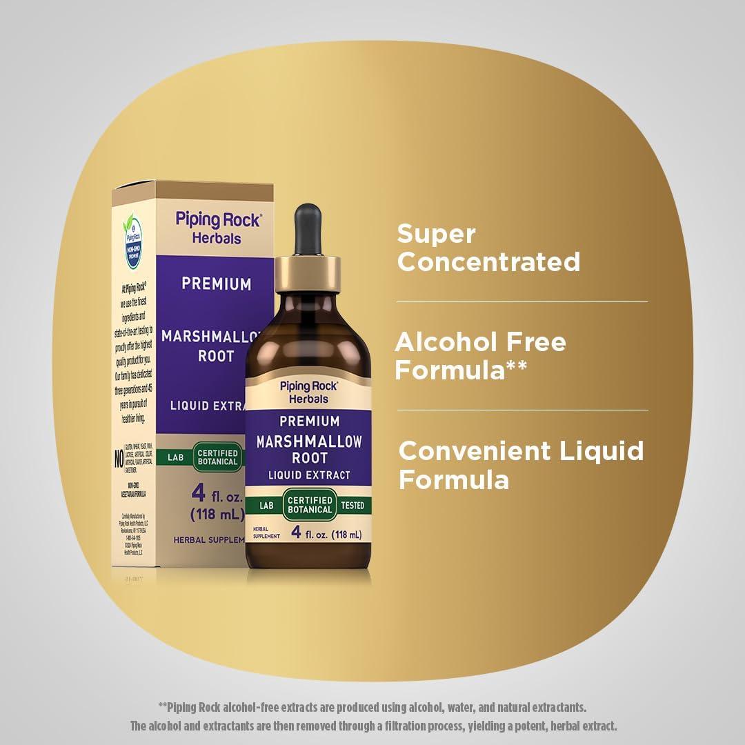 Extracto Líquido de Raíz de Malvavisco Piping Rock 118 ml Sin Alcohol