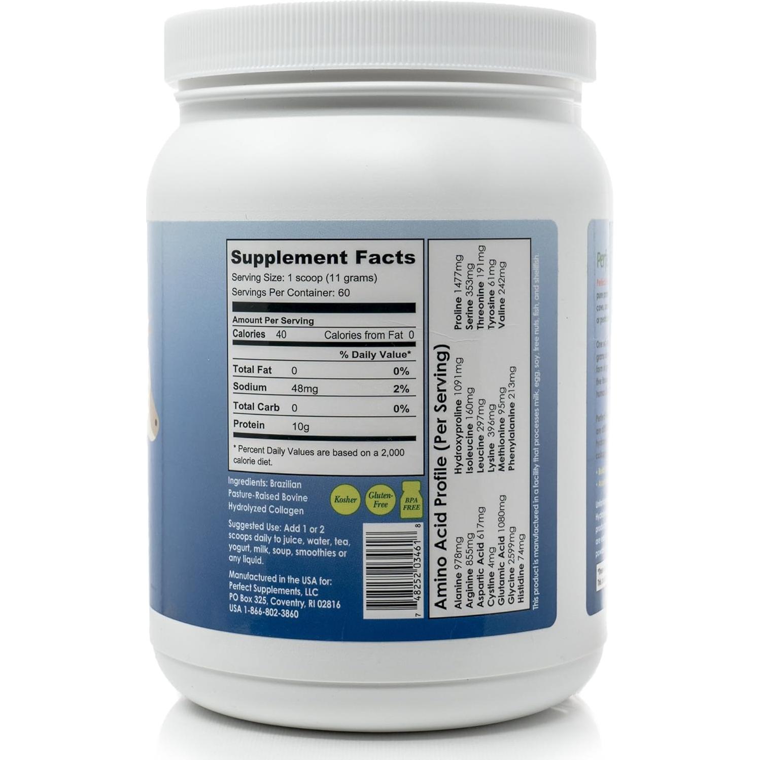 Polvo de Colágeno Hidrolizado Suplementos Perfectos 660g