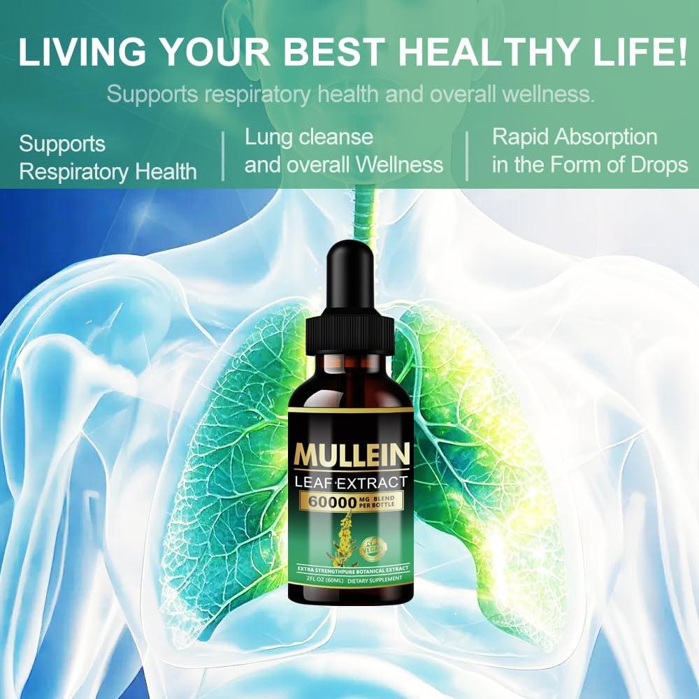 Gotas de Mullein 59.15 ml - Extracto Herbal para Pulmones