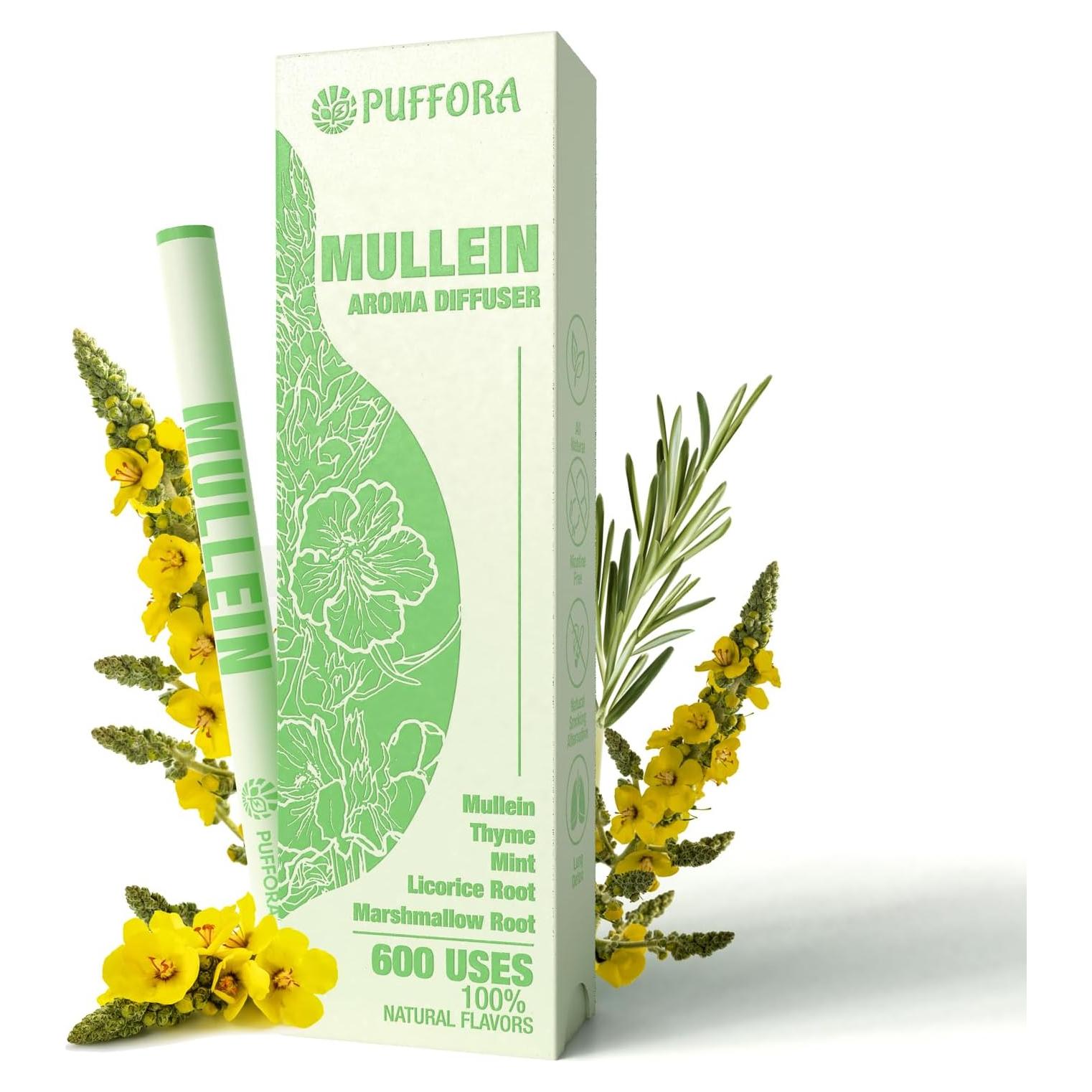 Difusor Herbal Puffora con Mullein y Menta - 59g