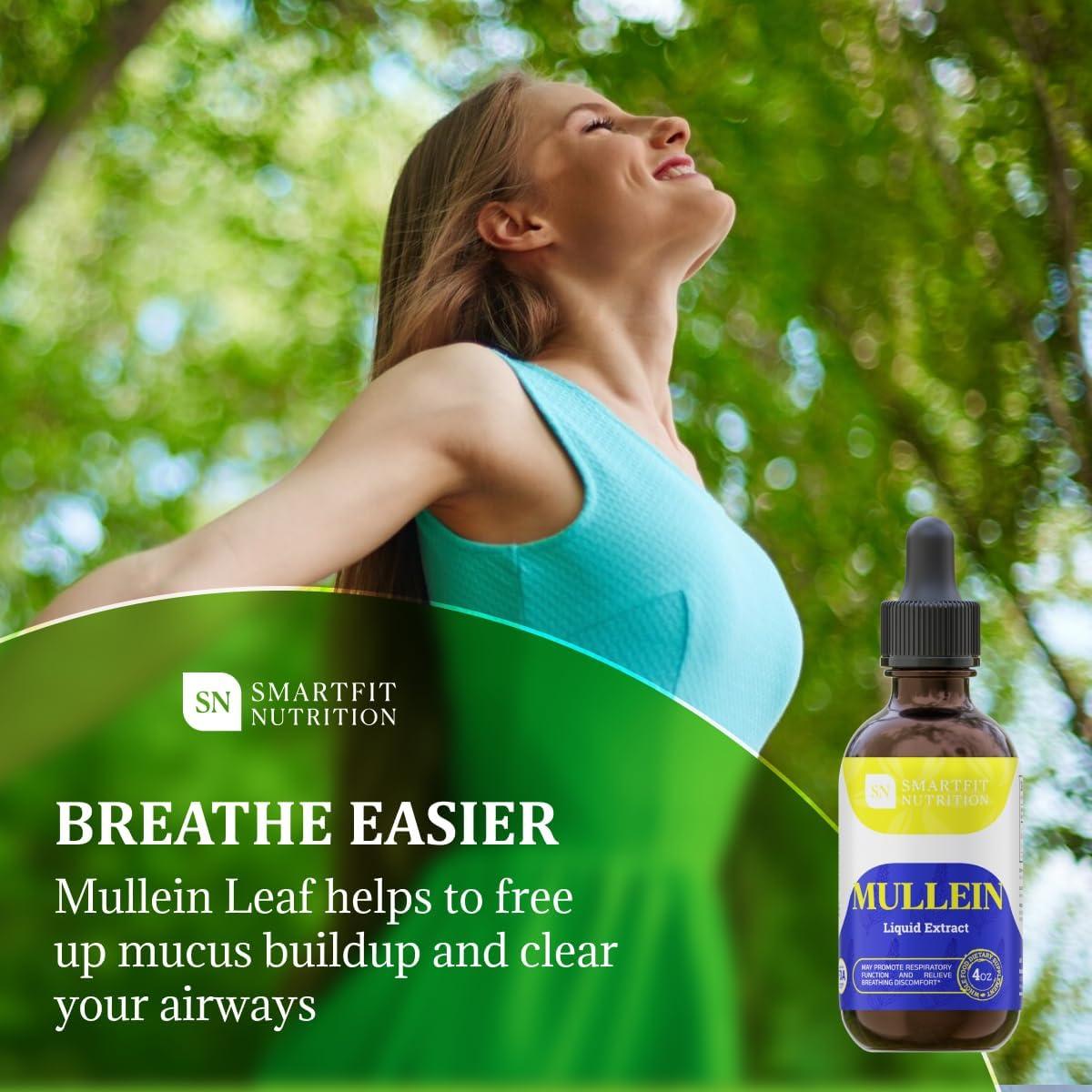 Extracto de Hoja de Mullein Smartfit 118.3 ml - Soporte Respiratorio