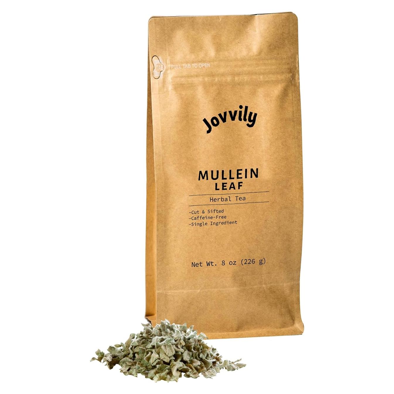 Té Herbal Hoja de Mullein Jovvily 227 g - Sin Cafeína