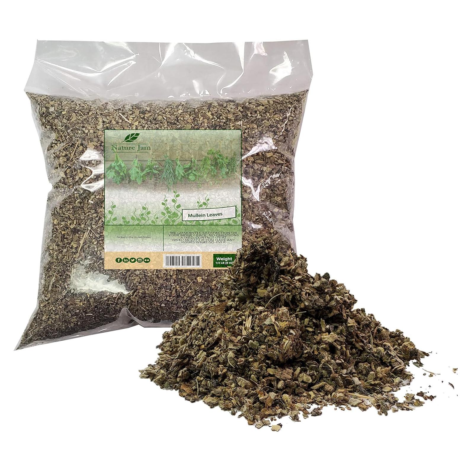 Hoja de Mullein Cortada 226g Naturejam - Uso Culinario y Cosmético