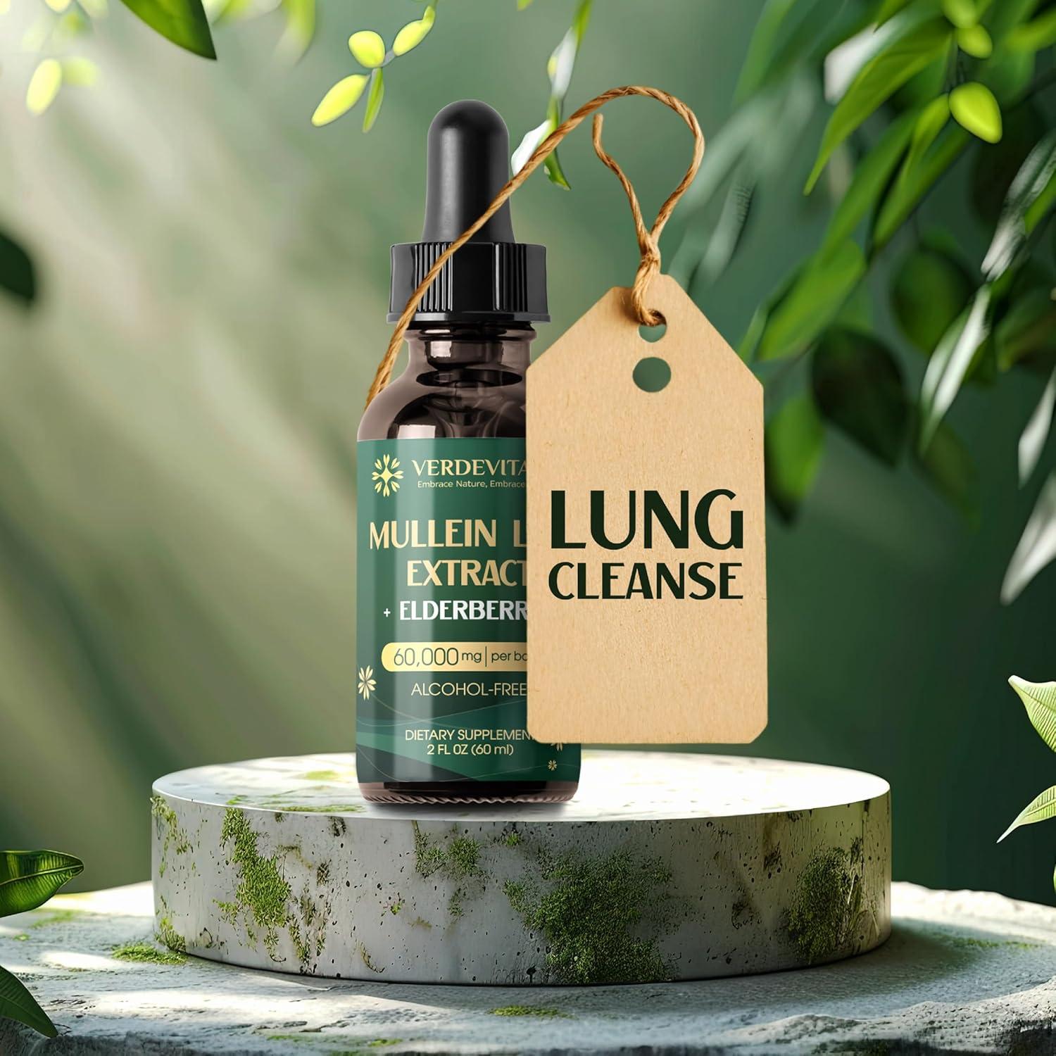 Extracto de Hoja de Mullein Verdevitalis 59.15 ml - Suplemento Herbal