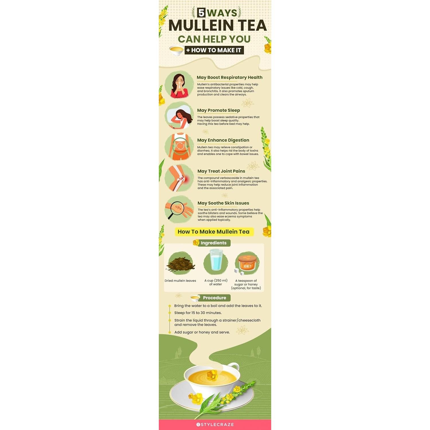 Té de Hoja de Mullein Undelio 454g - Soporte Respiratorio Orgánico