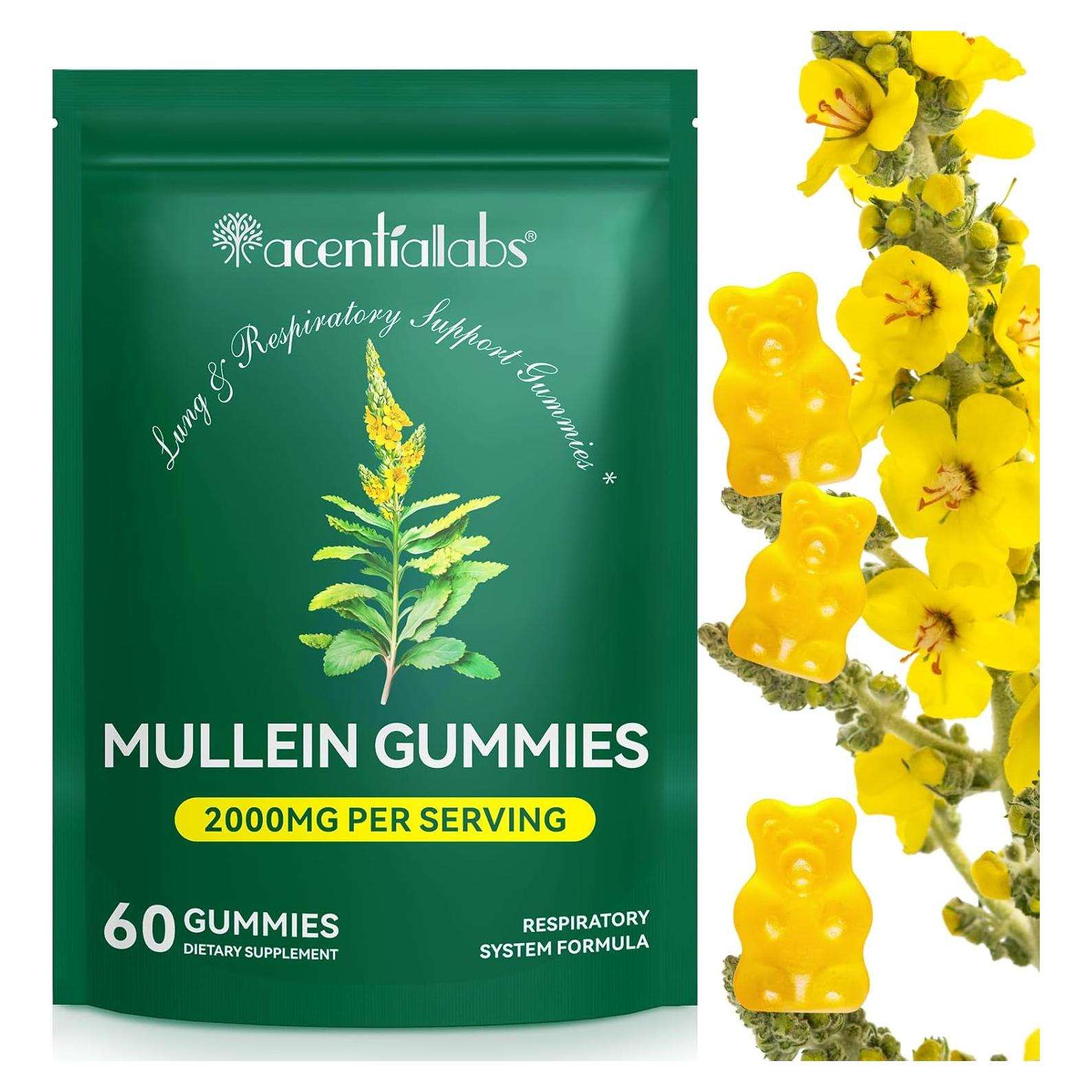 Gomitas de Mullein AISIPO 2000mg Veganas 60 Unidades