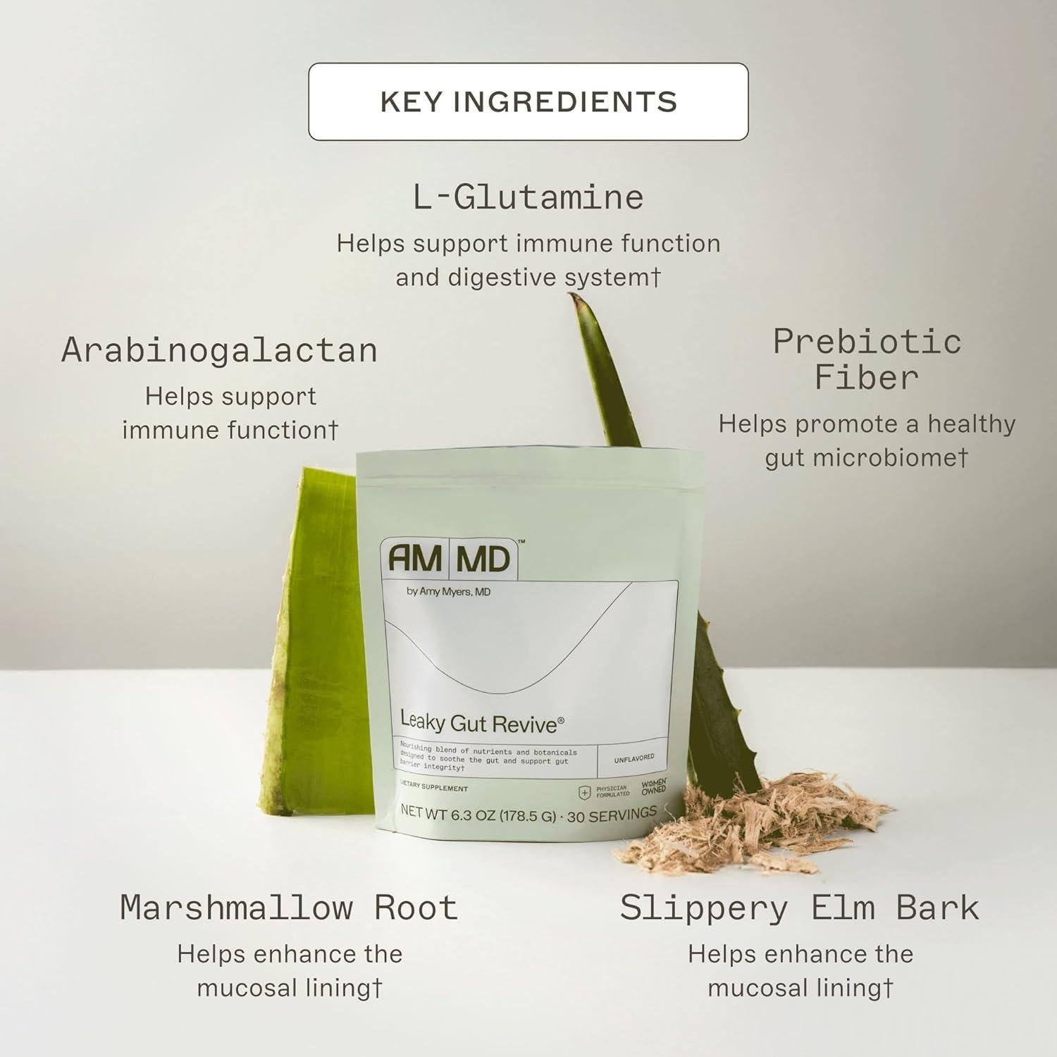 Suplemento Intestinal Amy Myers MD 180 g - Sin Gluten y Lácteos