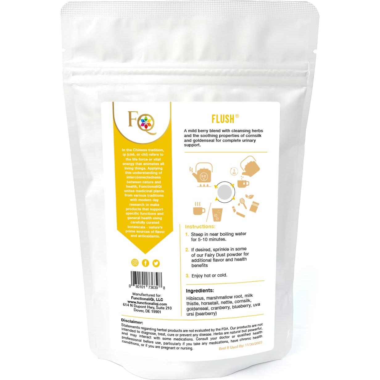 Té Herbal Flush FunctionaliQi - Salud Urinaria 14 Bolsas