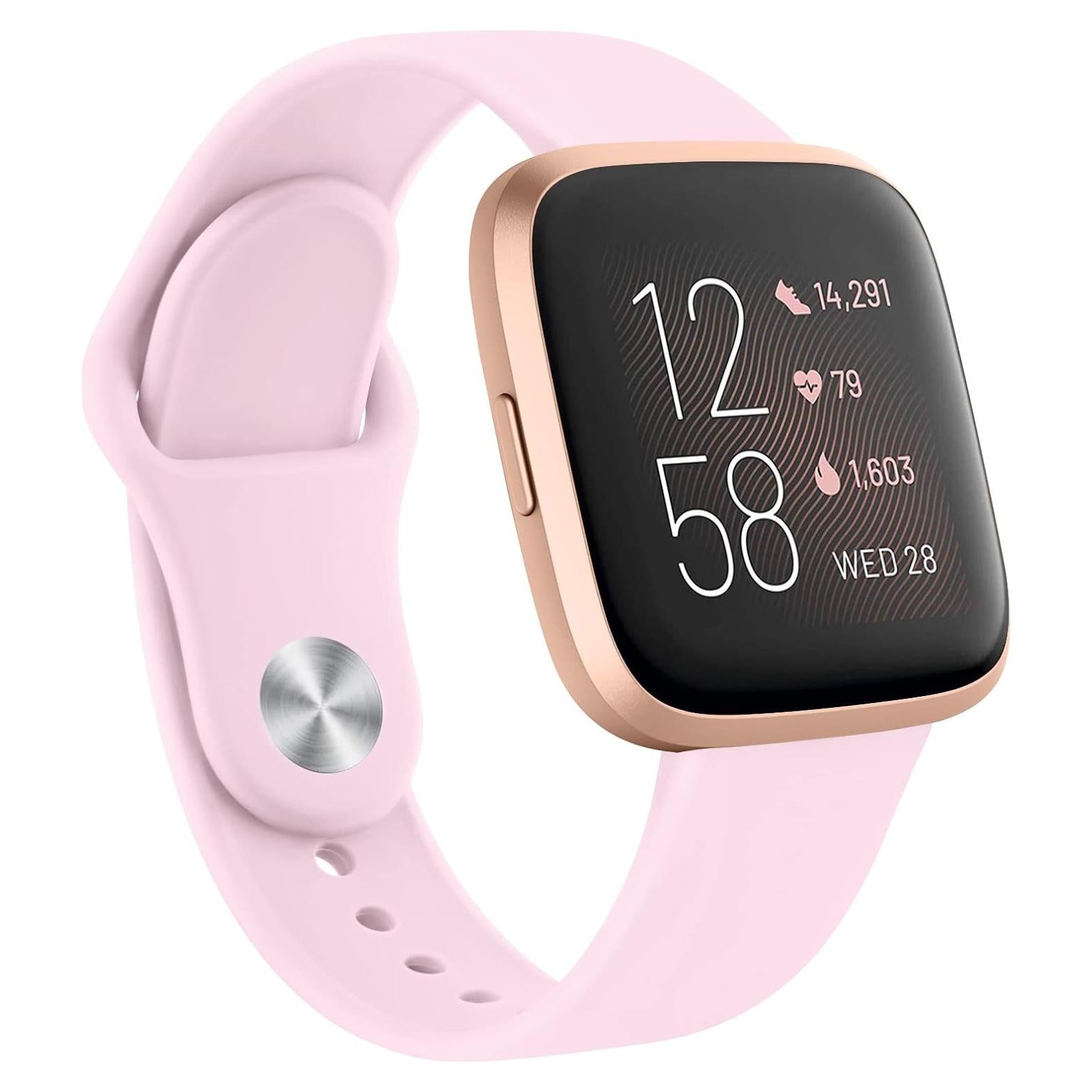 Bandas de Silicona AK para Fitbit Versa 2 - Rosa