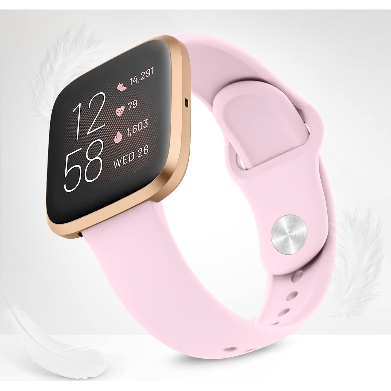 Bandas de Silicona AK para Fitbit Versa 2 - Rosa