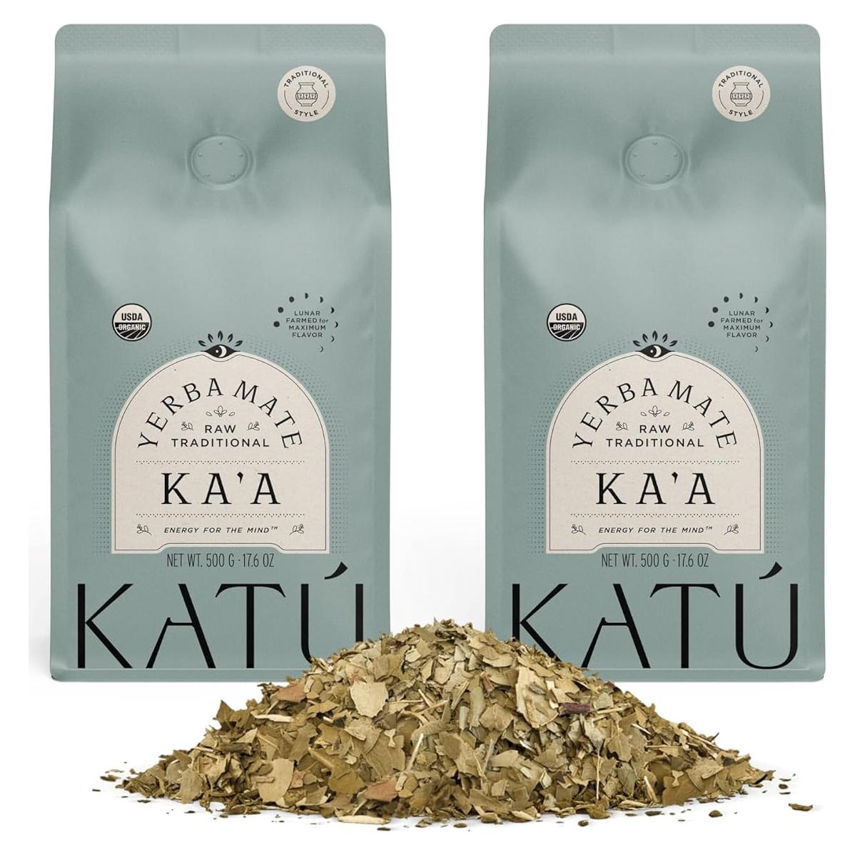 Té de Yerba Mate Orgánico Ka'a – 2 Paquetes de 500g