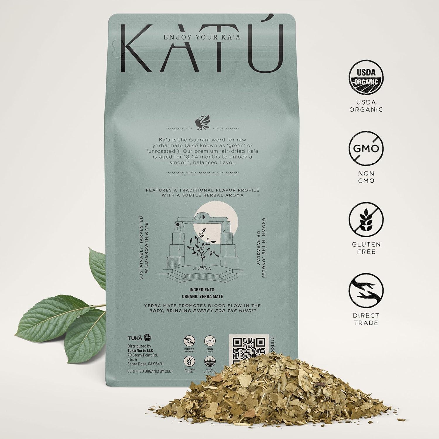 Té de Yerba Mate Orgánico Ka'a – 2 Paquetes de 500g