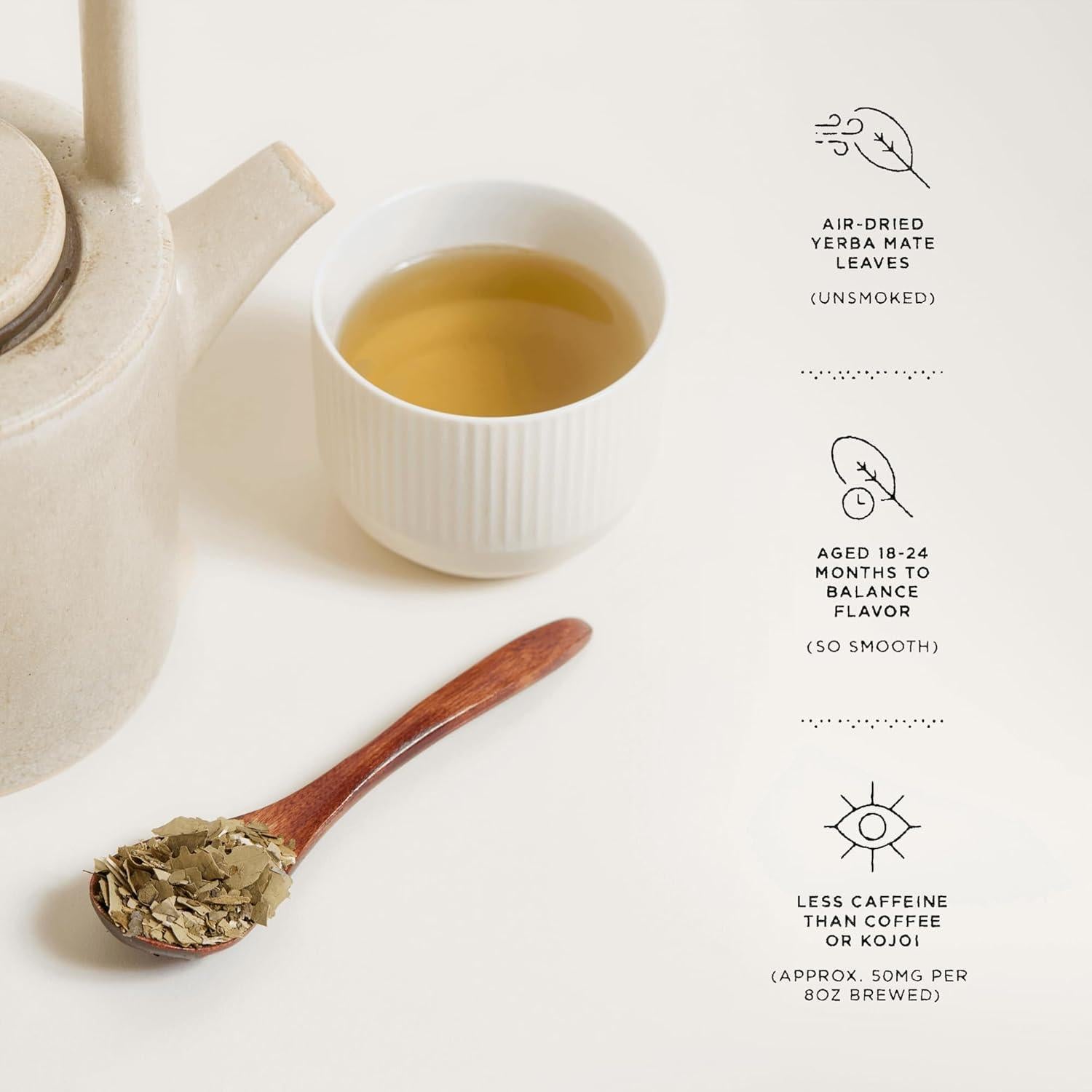 Té de Yerba Mate Orgánico Ka'a – 2 Paquetes de 500g