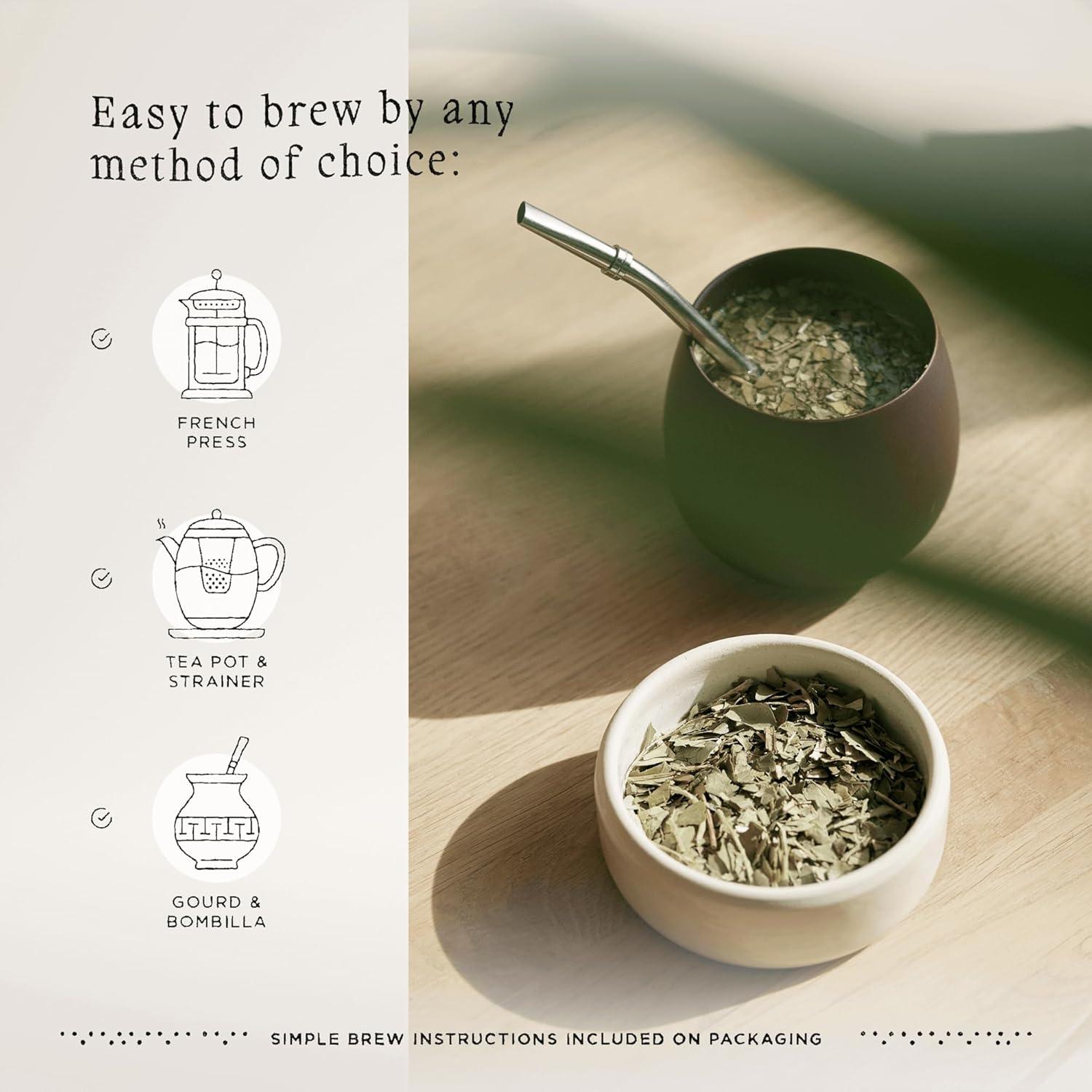 Té de Yerba Mate Orgánico Ka'a – 2 Paquetes de 500g