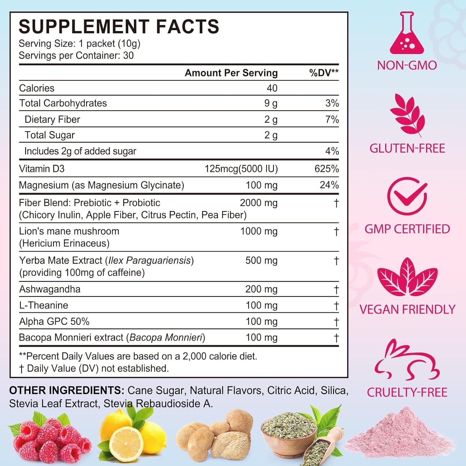 Yerba Mate Instantáneo en Polvo 120g - Fórmula Energizante Natural