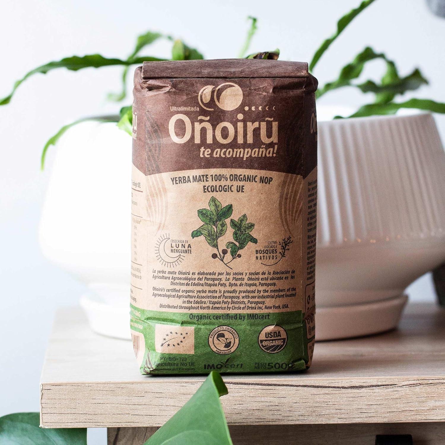 Yerba Mate Orgánica Onoiru 500g - Envejecida 2 Años - Sabor Audaz