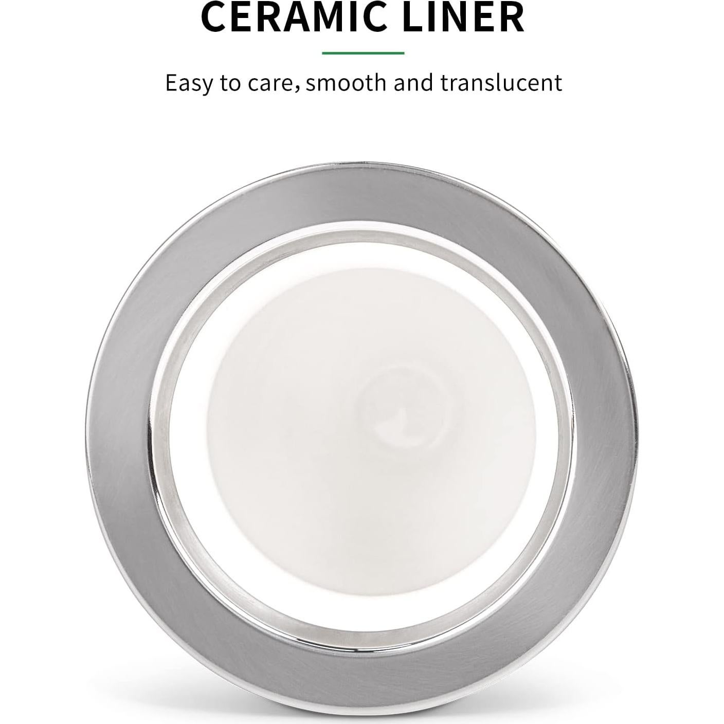 Taza de Yerba Mate Cuopru con Bombilla y Cepillo - Cerámica