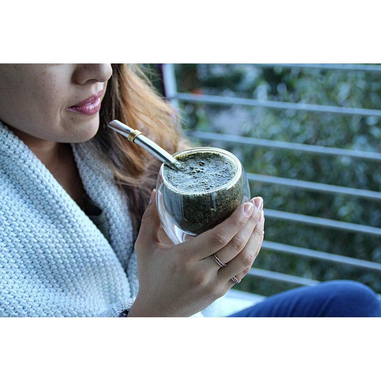 Kit de Yerba Mate Organic Deal - Taza de Vidrio Doble Pared 250 ml