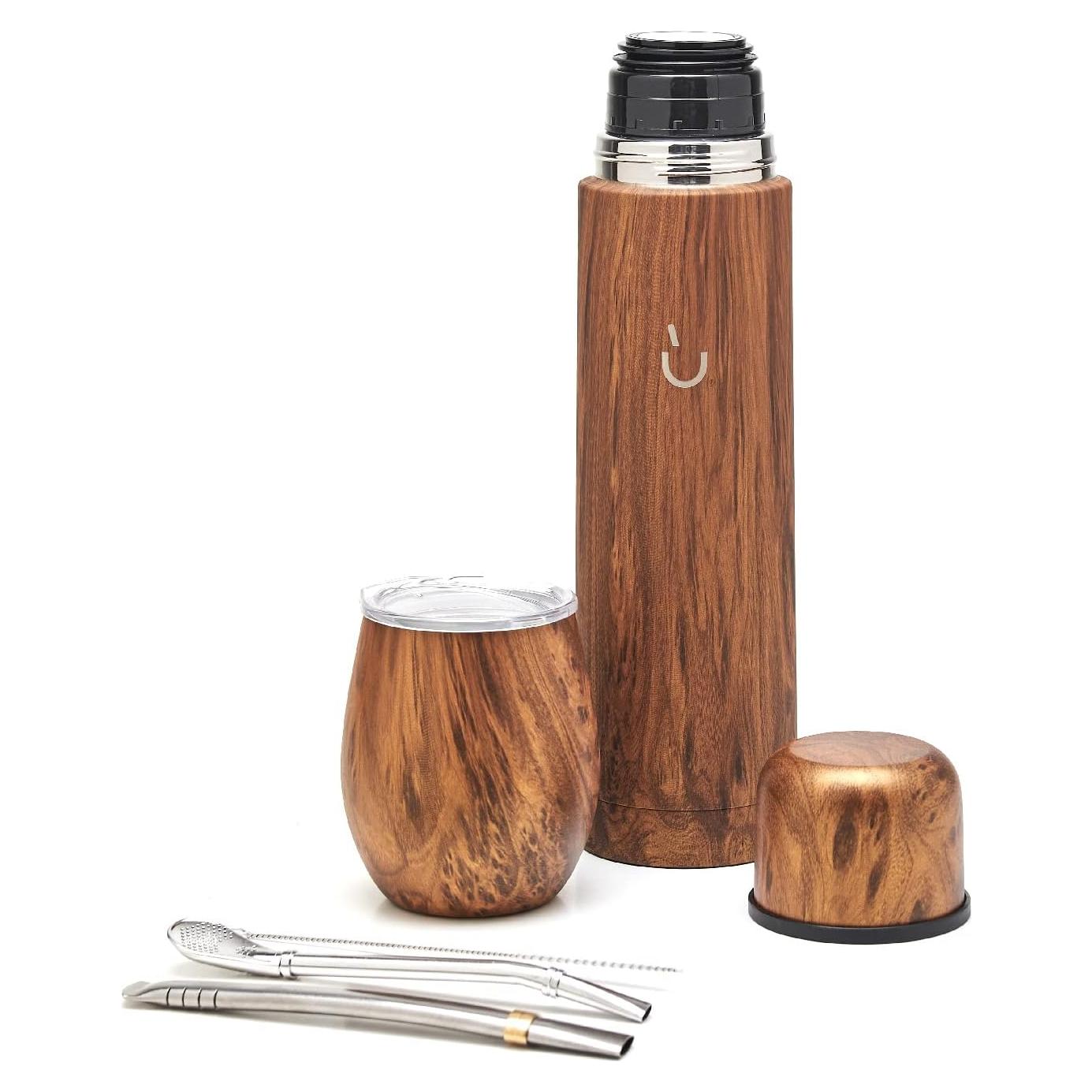 Conjunto de Yerba Mate BALIBETOV - Calabash, Termo y Bombilla
