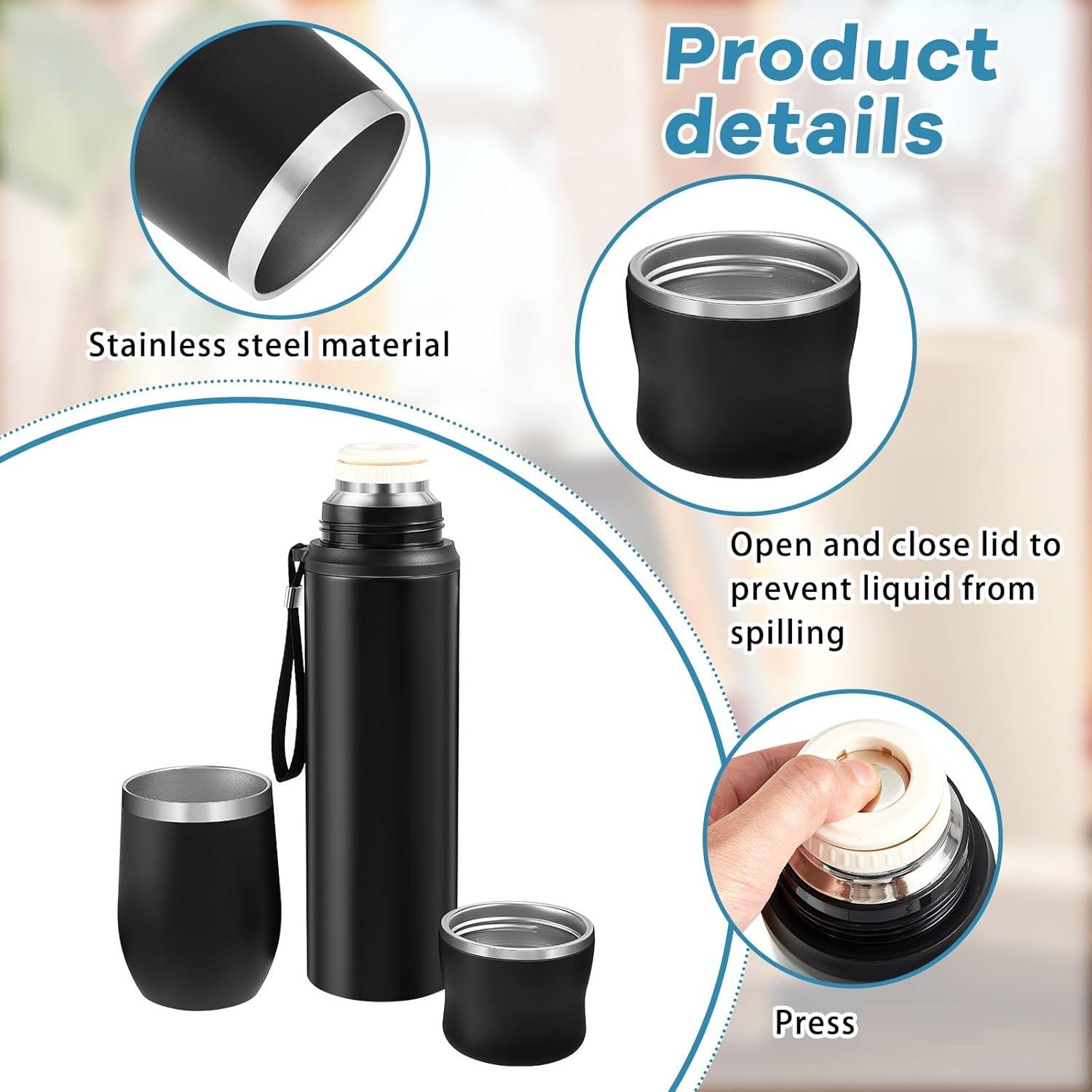 Kit Taza Yerba Mate Dandat 12 oz + Botella Térmica 1000 ml