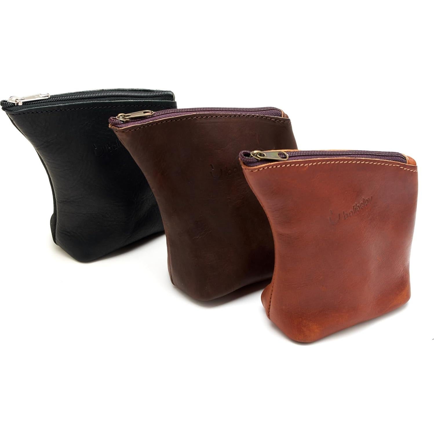 Contenedor de Yerba Mate BALIBETOV de Cuero Marrón Hecho a Mano