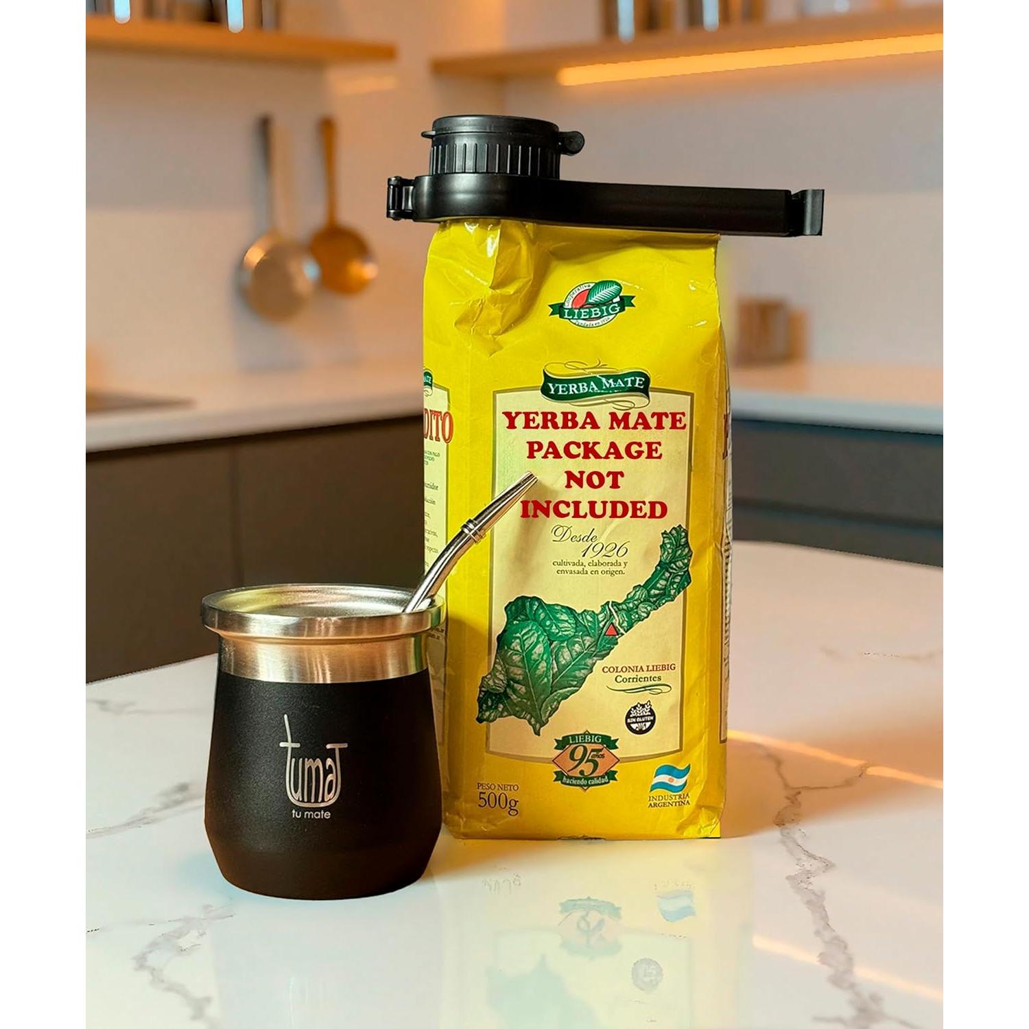 Taza de Yerba Mate TUMA TU MATE 266g Doble Pared Aislada
