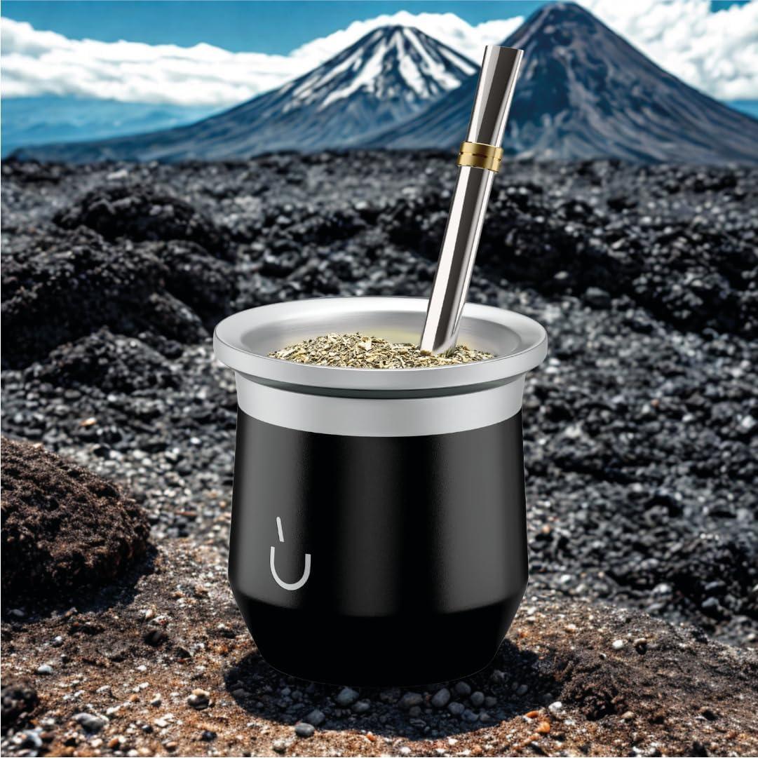 Taza de Yerba Mate BALIBETOV Acero Inoxidable 226ml Aislada