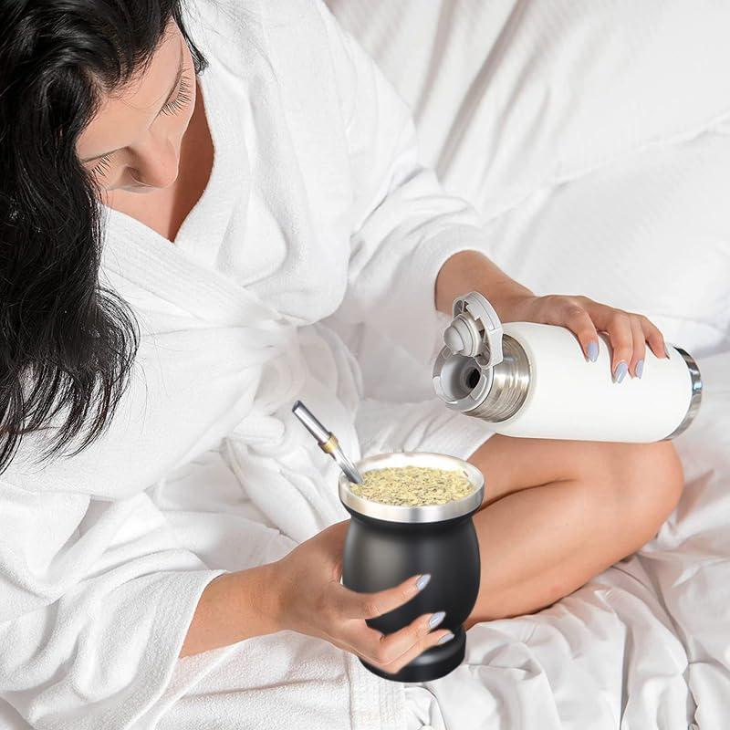 Conjunto de Tazas de Yerba Mate Beruth 240ml Acero Inoxidable