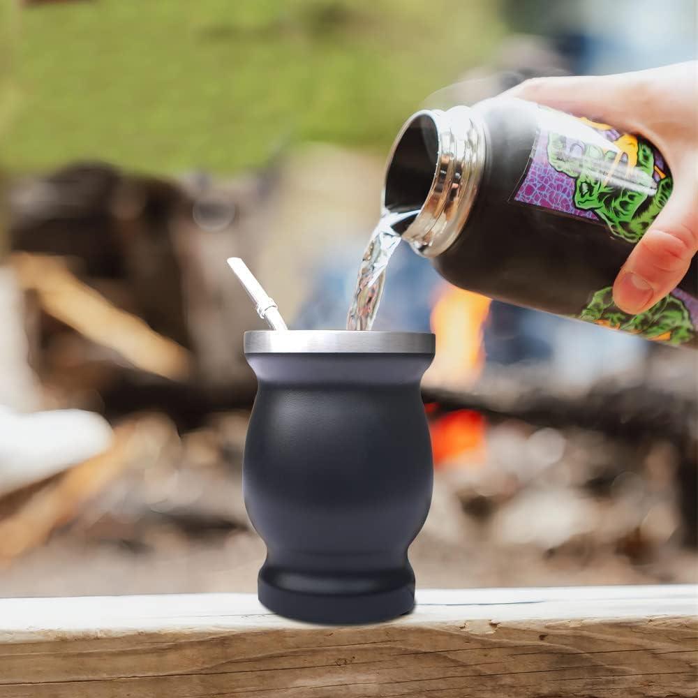 Conjunto de Tazas de Yerba Mate Beruth 240ml Acero Inoxidable
