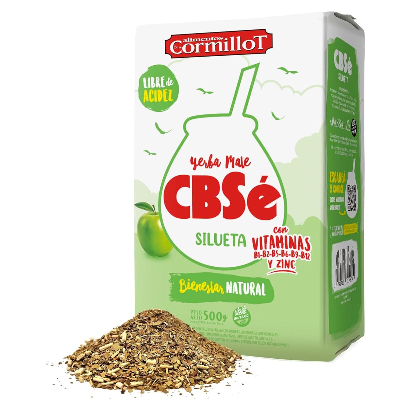 Yerba Mate CBSe Silueta 500g - Sabor Natural Suave y Equilibrado