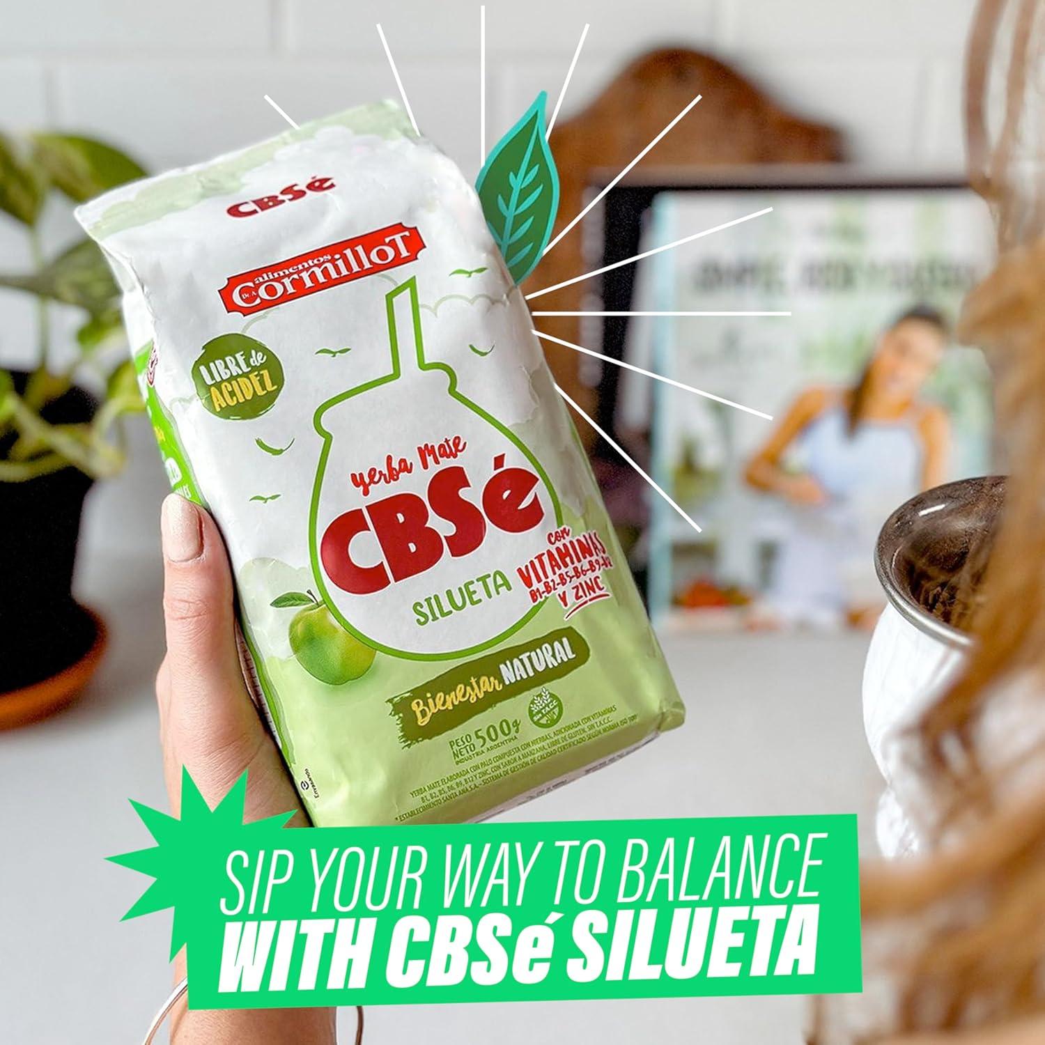 Yerba Mate CBSe Silueta 500g - Sabor Natural Suave y Equilibrado