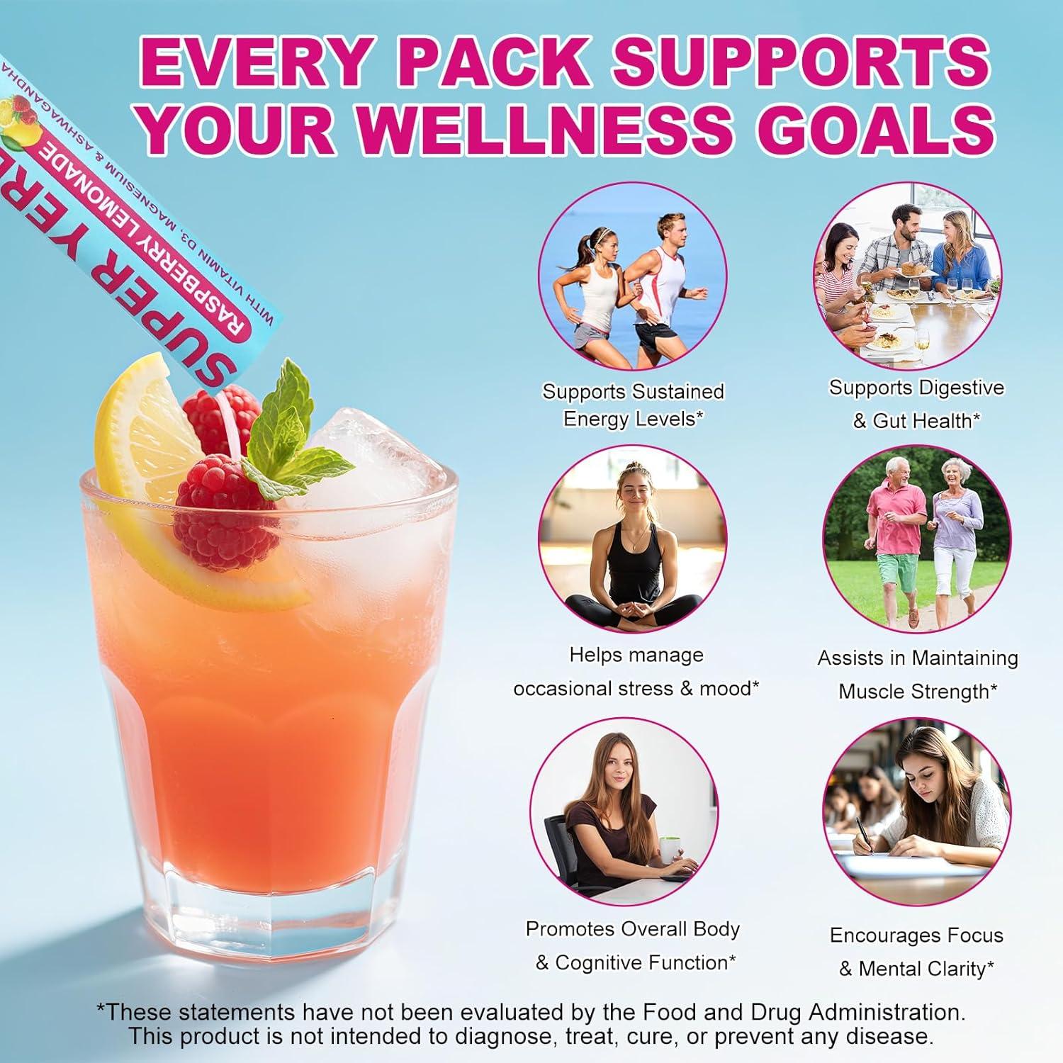 Té Instantáneo de Yerba Mate Super - 300g, Sabor Limonada Frambuesa