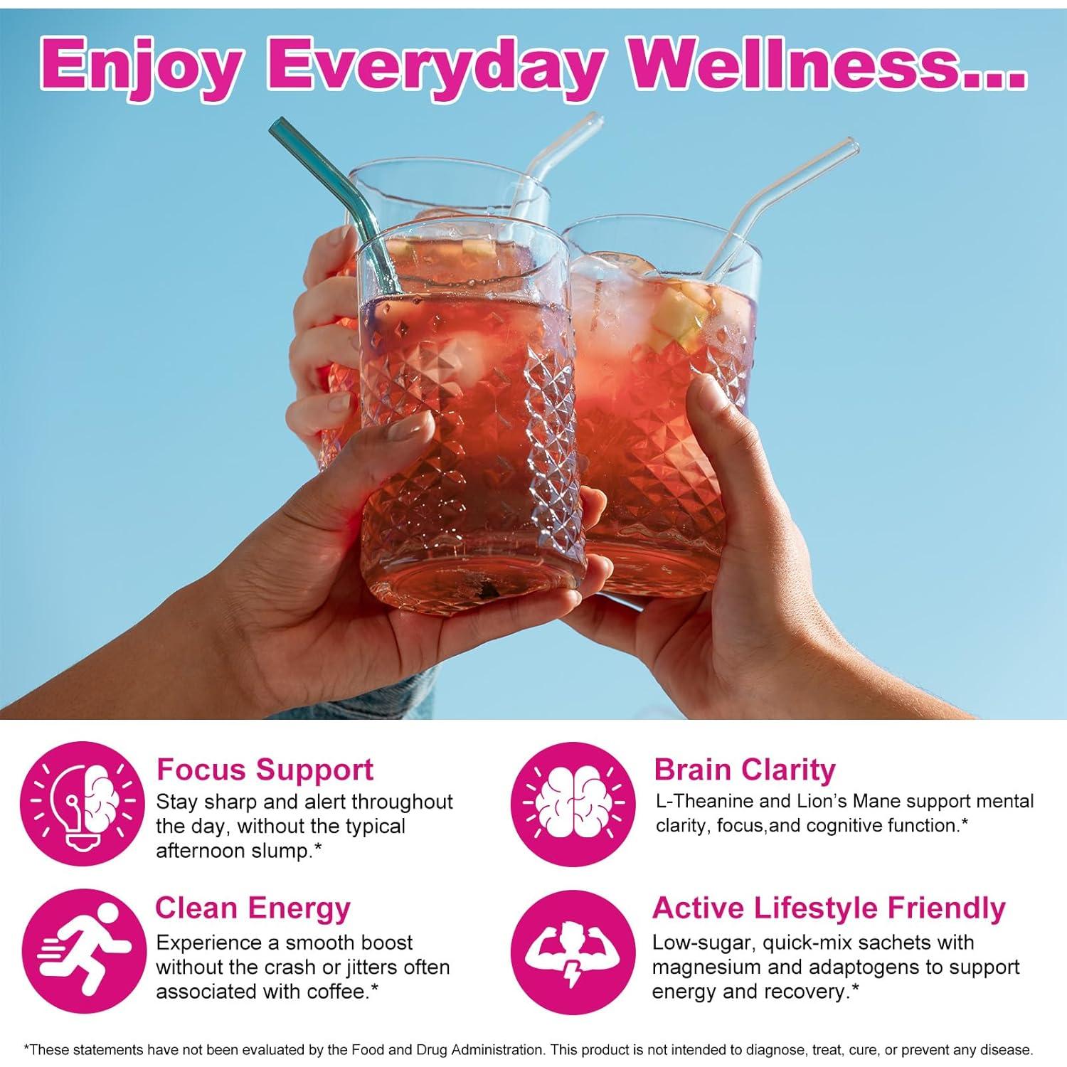 Té Instantáneo de Yerba Mate Super - 300g, Sabor Limonada Frambuesa