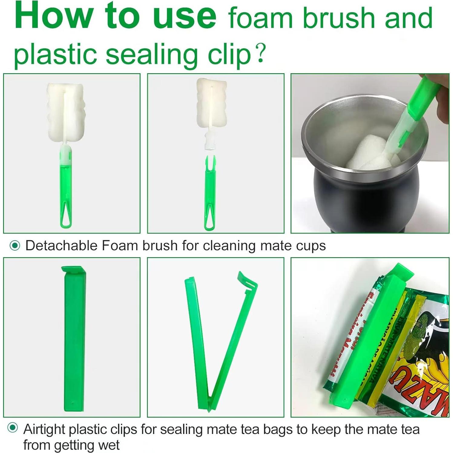 Juego de Tazas de Mate NestEcho 8 Piezas Acero Inoxidable