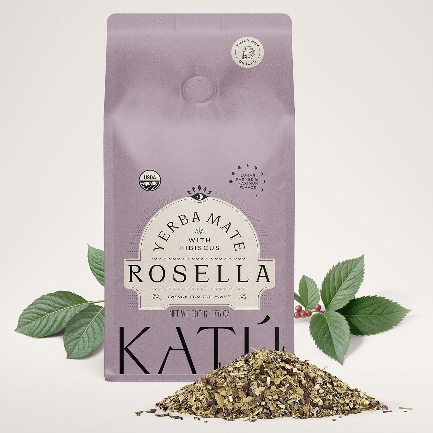 Té de Yerba Mate Orgánico Katú Rosella 500g con Hibisco y Menta