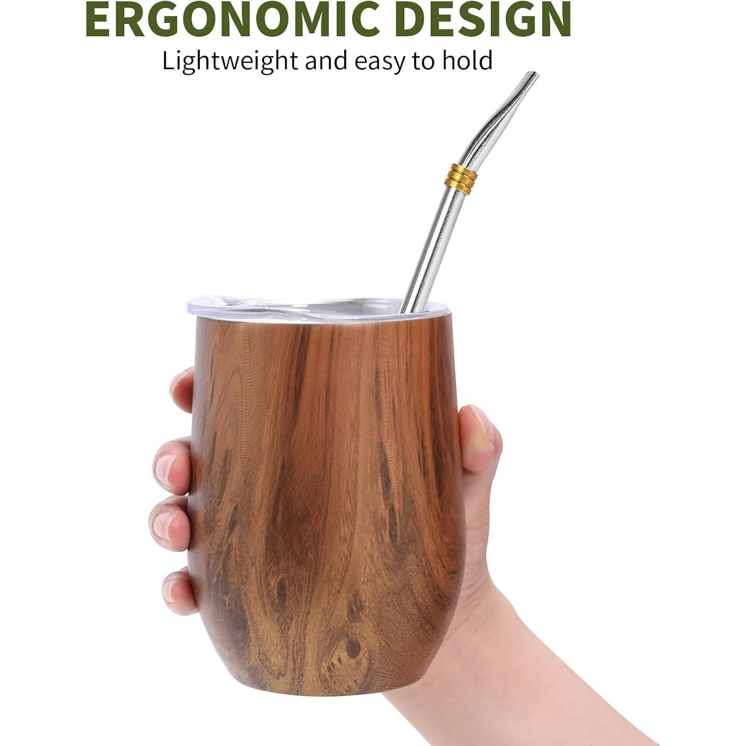 Taza de Yerba Mate Ufist 350ml Acero Inoxidable Doble Pared