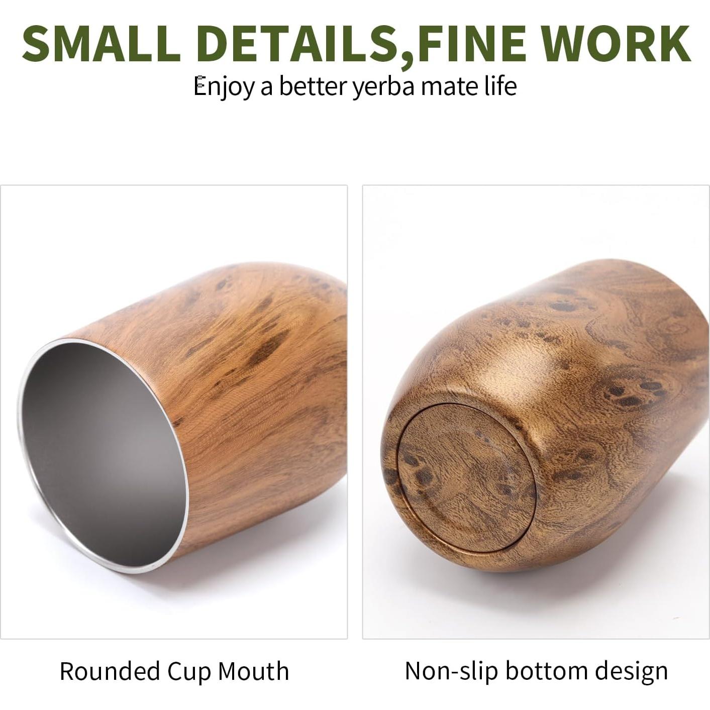 Taza de Yerba Mate Ufist 350ml Acero Inoxidable Doble Pared