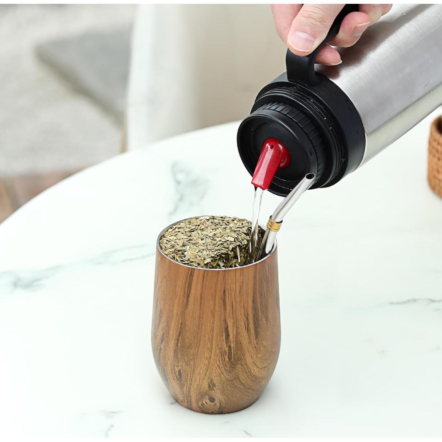 Taza de Yerba Mate Ufist 350ml Acero Inoxidable Doble Pared