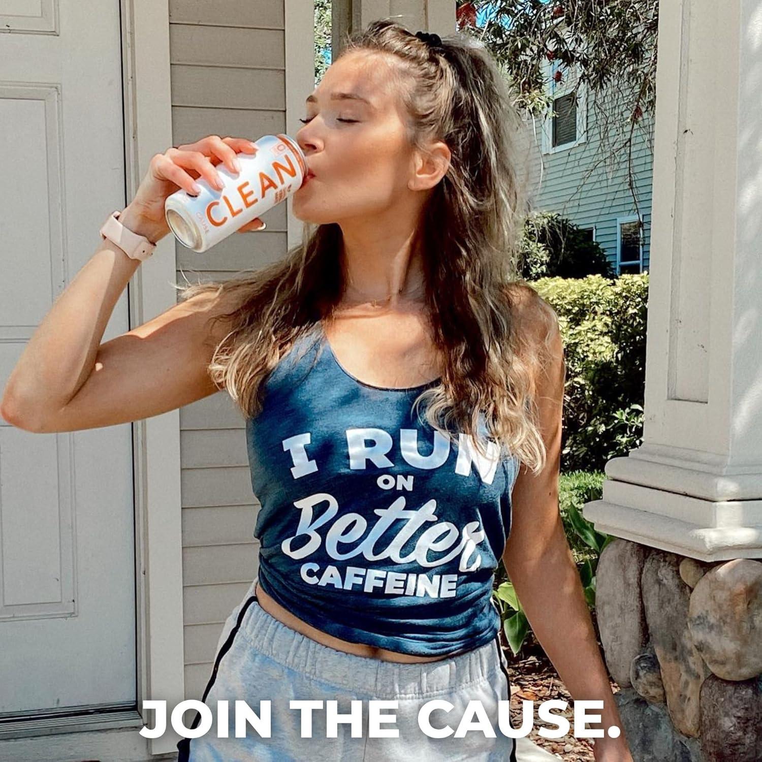 CLEAN Cause Té de Yerba Mate Espumoso Jengibre Naranja 12 Latas