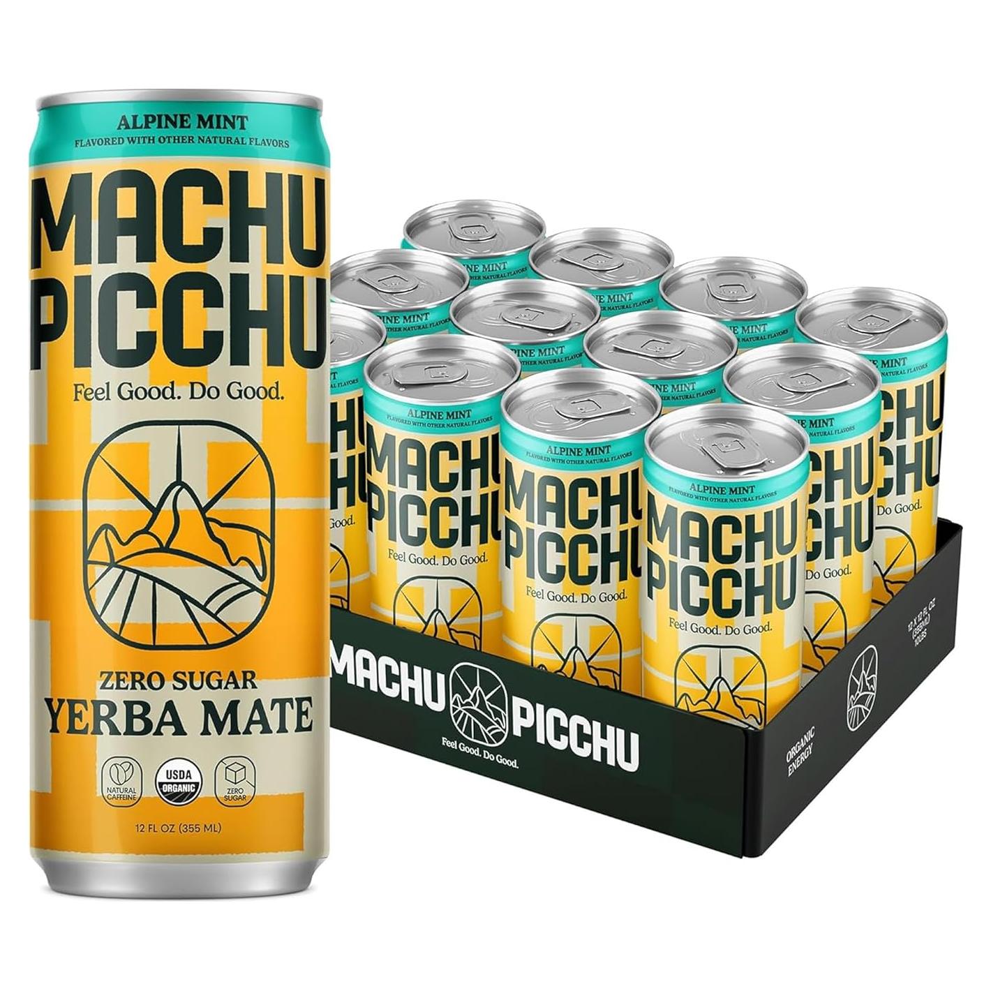 Bebida Energética Machu Picchu de Yerba Mate 355ml - Menta Alpina