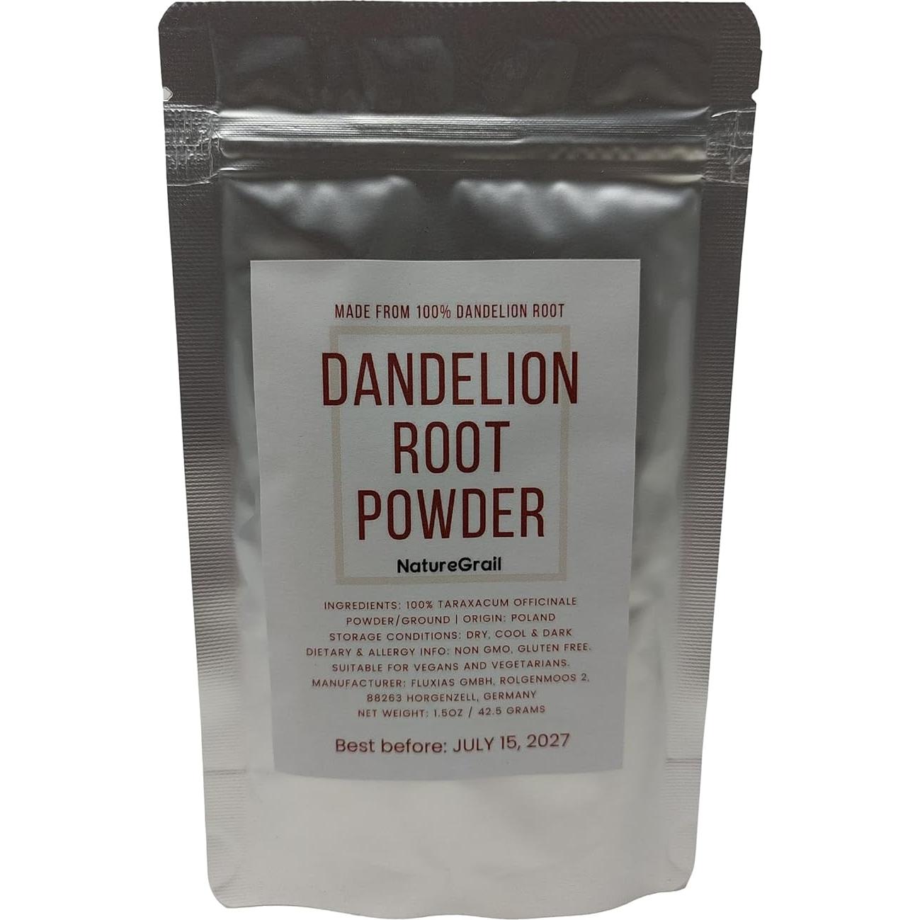 Polvo de raíz de diente de león 100% puro 42.5g - Fluxias