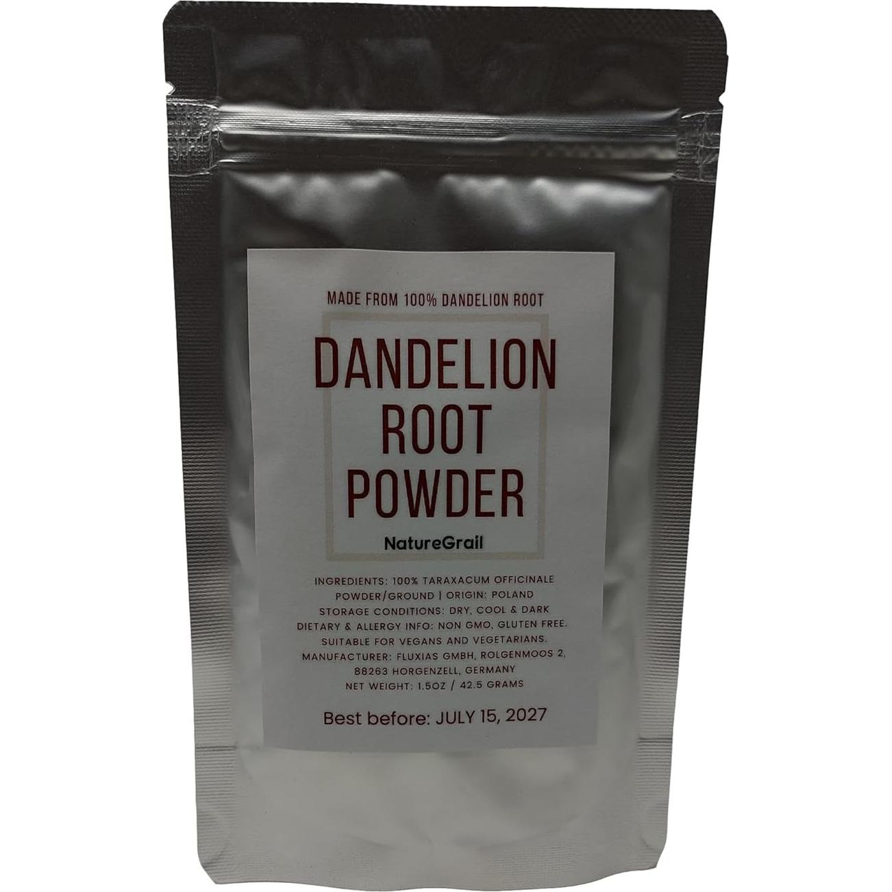 Polvo de raíz de diente de león 100% puro 42.5g - Fluxias